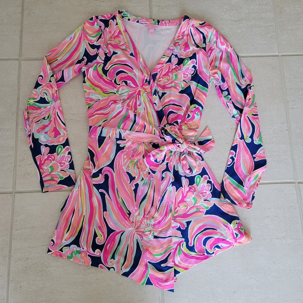 Lilly Pulitzer Tiki Wrap Romper